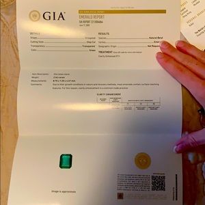 2.46 carat emerald ring